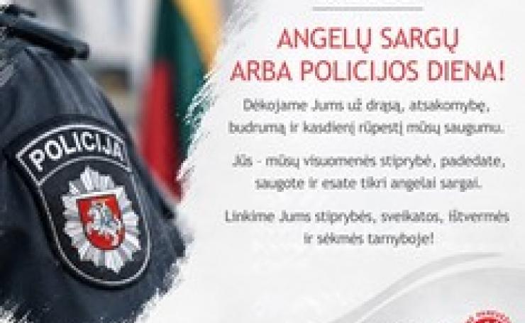 Sveikiname su Angelų sargų...